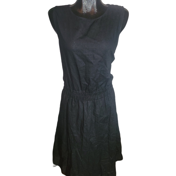 Reitmans Black Sleeveless Linen Blend Cutout Back Dress 3X - Picture 2 of 6